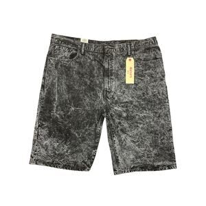 Levi’s 569 Loose Fit Denim Shorts Men’s 44 Black Acid Wash NWT
